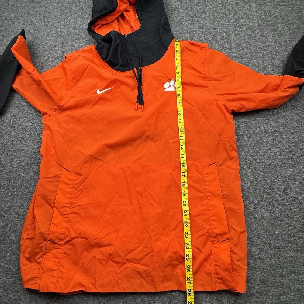 Nike Clemson Tigers 1/4 Zip Lightweight Jacket Mens L Orange Black CW3432 Vented - Picture 5 of 16